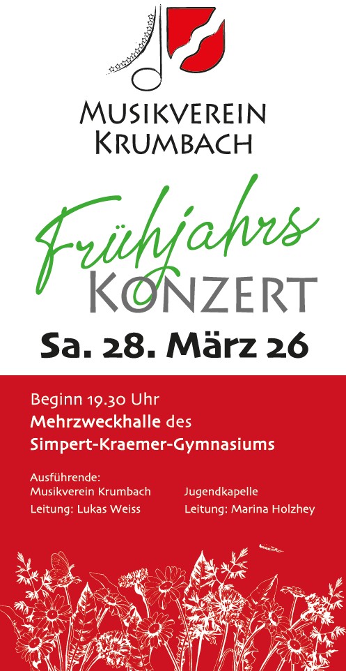 Flyer Frühjahrskonzert 2026 Flyer Frühjahrskonzert 2026